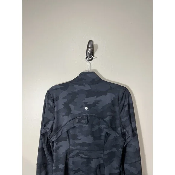 Lululemon Define Jacket Heritage 365 Camo Deep Coal Women Size 10 Full Zip - Picture 7 of 12